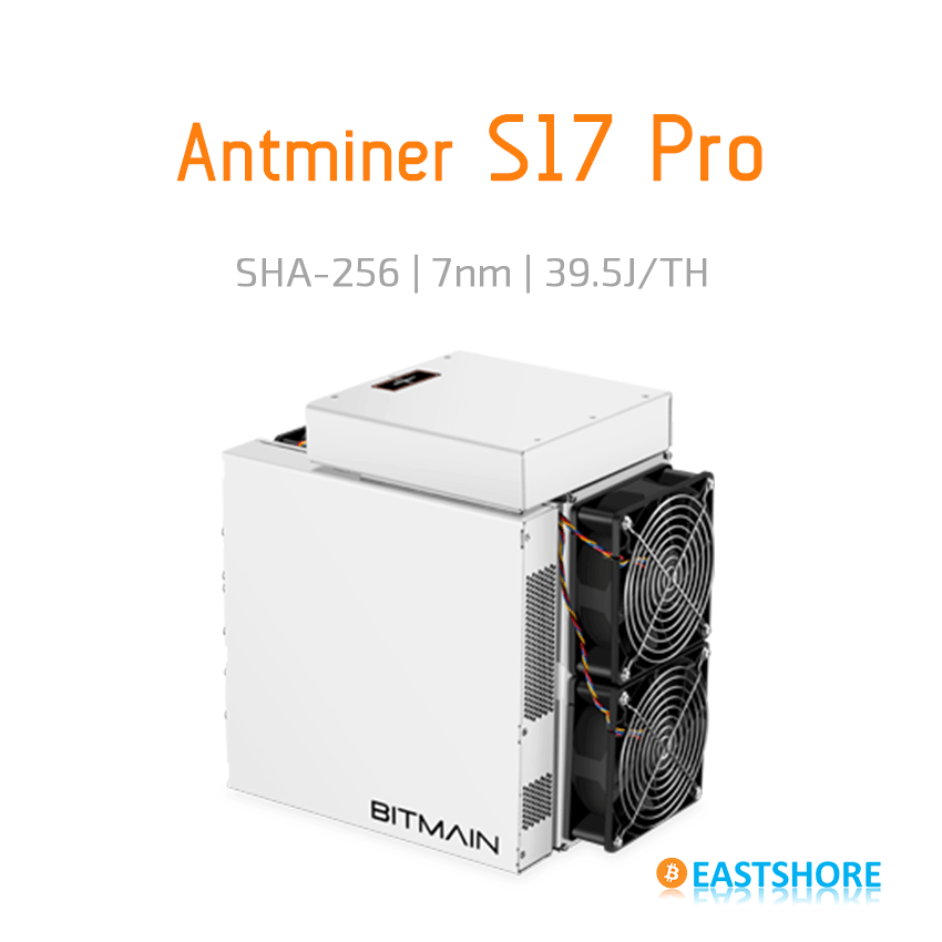 Antminer S17 Pro 53th S 2094w 7nm Bitcoin Miner Eastshore - 